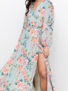 Yumi Kim Floral Maxi Dress - Blue and Pink Juliette Maxi